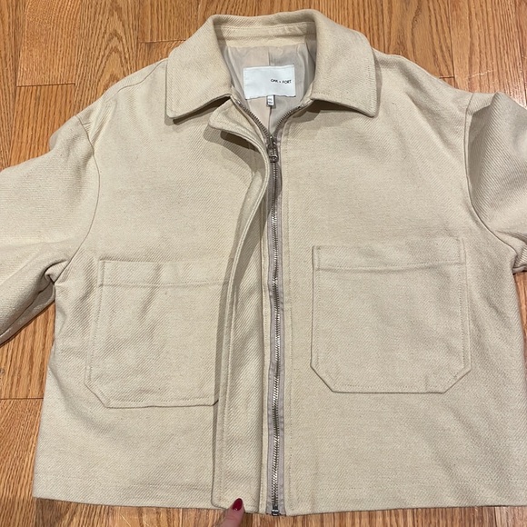 🌸Oak + Fort Cream Utility Jacket🌸 - Picture 3 of 3